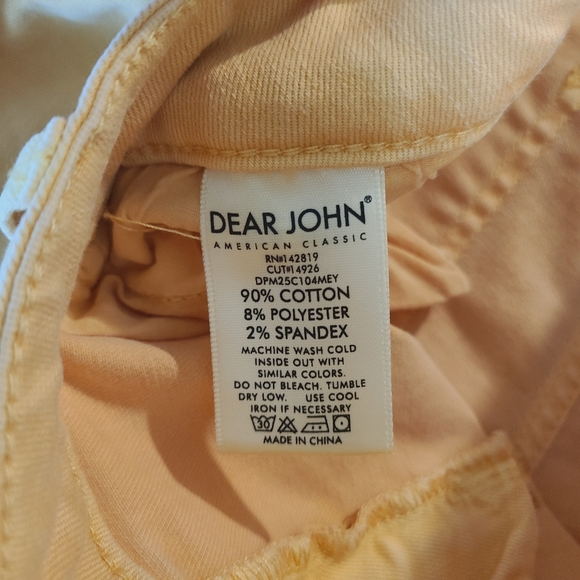 Dear John Playback Cuffed Cropped Straight Leg Jeans Orange Size 27 - Picture 9 of 13